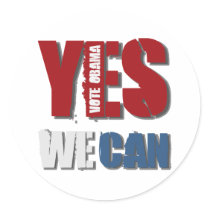 Yes We Can Sticker