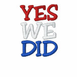 Yes We Did Barack Obama Embroidered Shirt embroidered shirts