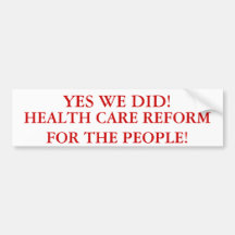 YES WE DID! BUMPER STICKER