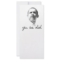 Yes we did personalized rack card