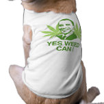 YES WEED CAN.png Dog Tee Shirt