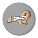 "YES, YOU'RE GAY" FORTUNE COOKIE magnets