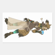 Yeshka goddess rectangular stickers