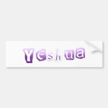 Yeshua Anonym Lilas TRANS PNG Bumper Sticker