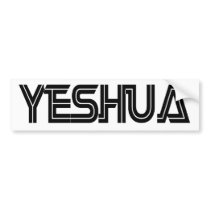 Yeshua Battlestar blanc Bumper Sticker