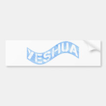 Yeshua Drapeau bleu clair Bumper Sticker