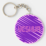 Yeshua rose rond violet key chain