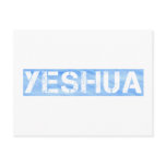 Yeshua tampon bleu Clair. postcards