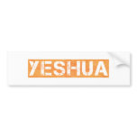 Yeshua tampon Orange bumper stickers