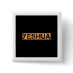 Yeshua tampon Orange fond noir buttons
