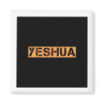Yeshua tampon Orange fond noir magnets