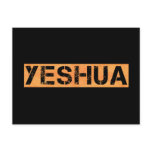 Yeshua tampon Orange fond noir postcards