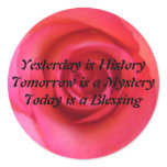 Yesterday is History stickers