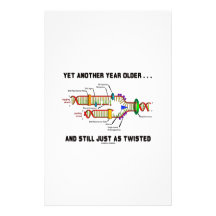 Yet Another Year Older Still Just As Twisted DNA Customized Stationery