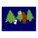 Yeti and Bunny Discuss Love cards