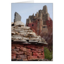 Yeti Castle Greeting Cards