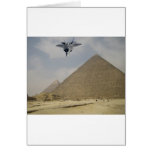 YF-22 RAPTOR FLY OVER PYRAMIDS cards