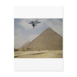YF-22 RAPTOR FLY OVER PYRAMIDS POSTCARDS