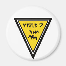 Yield Low Flying Bats Refrigerator Magnets