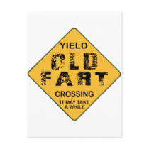 Yield Old Fart Crossing