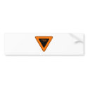 Yield Street Road Sign Symbol Caution Traffic bumper stickers