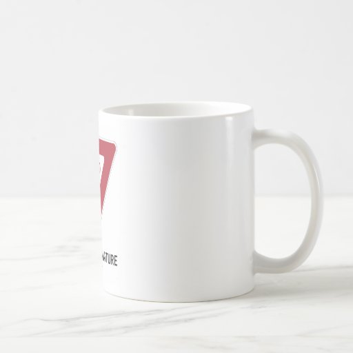 Yield To Human Nature (Transportation Yield Sign) Mugs