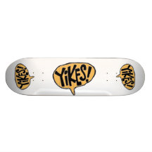 Yikes Cartoon Bubble Skateboard