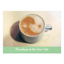 Yin and Yang Coffee Cup Custom Invite