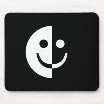Yin and Yang Smiley mousepads