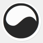 Yin and Yang Symbol Round Stickers