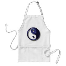 Yin and Yang Universe Symbol Aprons