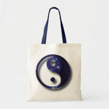 Yin and Yang Universe Symbol Canvas Bags