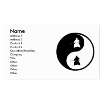Yin Yang Aikido Business Card Template