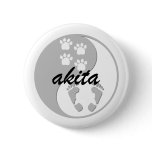yin yang akita button