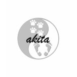 yin yang akita t-shirts
