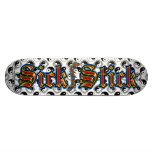 Yin Yang Alternated ~ Sick Stick Logo Pro Deck Skateboards