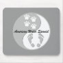 yin yang american water spaniel mouse pads