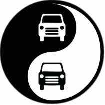 Yin Yang Auto Body Photo Cutout