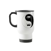 Yin Yang Baboon Coffee Mugs