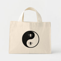 Yin Yang Bee Tote Bag