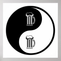 Yin Yang Beer Print