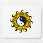 Yin Yang Braided Sun mousepads