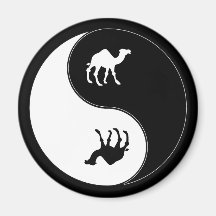 Yin Yang Camel Magnet