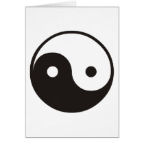 Yin Yang Greeting Card