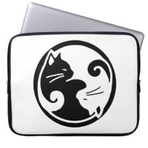 Yin Yang Cats Laptop Sleeve