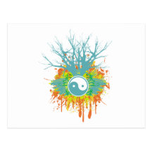 Yin Yang Chaos Postcard