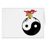 Yin & Yang Christmas Ball Card