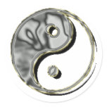 Yin Yang Chrome stickers