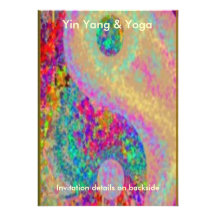 Yin Yang Cover n Soft YinYang Back Personalised Invitations