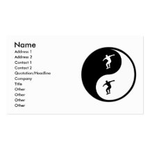 Yin Yang Discus Business Card Templates